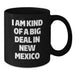 Funny New Mexico Gifts for Graduates from Friends - I Am Kind Of A Prime Selection In New Mexico Black Coffee Mug, Microwave and Dishwasher Safe - Additional