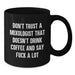 Funny Mixologist Gifts for Men - Unique Black Coffee Mugs from Friends, Mother's Day Unique Gifts, Say 'F--k A Lot' Mixologist Quote - Additional
