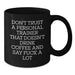 Gifts for Personal Trainers - Funny Black Coffee Mugs for Christmas Unique Gifts from Friends and Family - 11oz or 15oz Ceramic Mug with Funny Quote - Additional