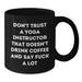 Funny Yoga Instructor Gifts for Christmas - Black Coffee Mug with Don't Trust A Yoga Instructor That Doesn't Drink Coffee And Say 'F--k A Lot' - Additional
