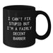 Funny Barber Gifts for Men, Unique Black Coffee Mug for Barber Enthusiasts - Gifts from Friends, Gift for Barber - Additional