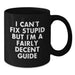 Funny Guide Gifts from Men for Guide Lovers on Mother's Day Black Coffee Mug - Additional