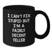 Funny Teller Black Coffee Mugs For Men Women Friends Family - Gifts from Men Women Friends Family - Valentine's Unique Gifts for Teller Lovers - Additional