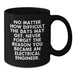 Funny Electrical Engineer Black Coffee Mug, Inspirational Quote for the Man Who Became One, Valentine's Unique Gifts from Friends to Electrical Engineer - Additional