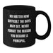 Funny Principal Quotes Gift for Him or Her, Black Coffee Mug with Quote Never Forget the Reason You Became a Principal, Perfect Principal Gifts for Mother's Day - Additional
