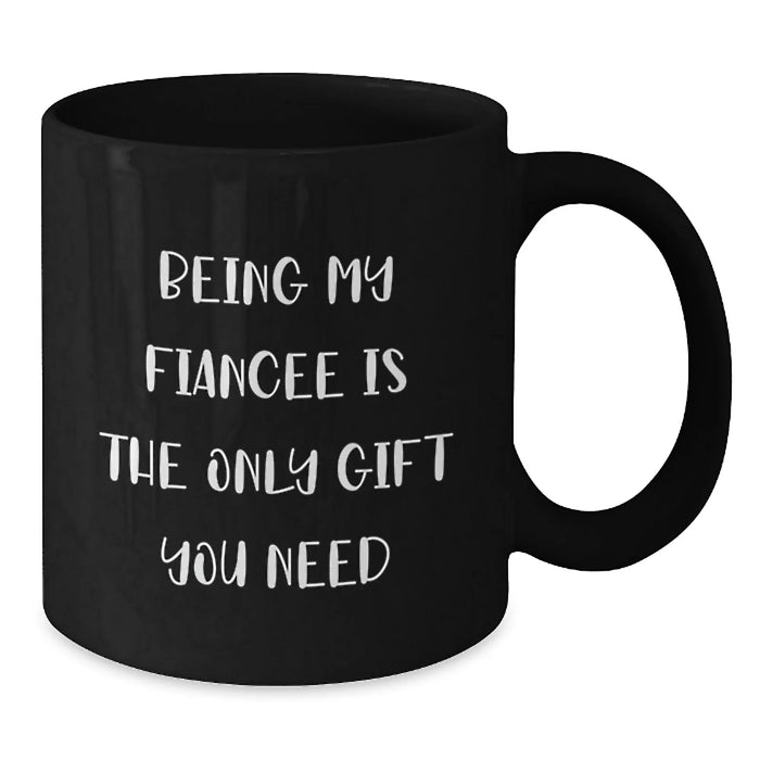 Funny Black Coffee Mugs for Fiancee, Gifts from Men, Unique Valentine's Unique Gifts for Women - Additional