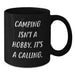 Funny Camping Gifts for Men, Black Coffee Mug with Inspirational Quote, Christmas Unique Presents for Camping Enthusiasts Gifts from Friends and Family - Additional