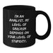 Funny Analyst Gifts for Coworkers, Black Coffee Mug with I'm An Analyst Sarcasm Quote, Christmas Unique Presents for Analyst Friends and Family - Additional