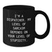 Funny Dispatcher Sayings Gifts from Men to Dispatcher Friends on Mother's Day Unique Black Coffee Mug - Additional
