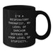 Fun Sarcasm Respiratory Therapist Gifts for Valentine's - Black Coffee Mug from Friends and Family - Additional