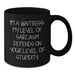 Funny Waitress Gifts for Friends, Women, Women, or Family - I'm A Waitress Black Coffee Mug - Additional