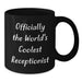 Funny Valentine's Gifts for Receptionist Men from Friends, Black Coffee Mug 'Officially The World's Coolest Receptionist' - Additional