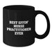 Funny Nurse Practitioner Gifts from Friends to Men and Women - Best Effin' Nurse Practitioner Ever Black Ceramic Coffee Mugs for Christmas Unique Presents - Additional