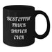 Funny Truck Driver Gifts from Men for Best Effin' Truck Driver Ever Black Coffee Mug - Unique Father's Day Unique Gift Ideas for Truck Driver Friends - Additional