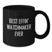 Funny Watchmaker Gifts for Watchmaker Dad, Unique Black Coffee Mug for Men, Best Effin' Watchmaker Ever Quote, Gifts from Family - Additional