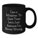 Funny Minister Gifts for Him, Humorous Black Coffee Mug, Gift Ideas for the Minister - I Am A Minister To Save Time Let's Just Assume I'm Never Wrong. - Additional