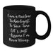 Funny Nuclear Technologist Gifts for Him - 'I Am A Nuclear Technologist' Black Coffee Mug, Unique Graduation Unique Gifts for Friends Family Coworkers - Additional
