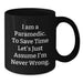 Funny Rescue Worker Gifts for Rescue Worker Men - Rescue Worker Quote Black Coffee Mug - Additional