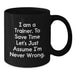Funny Trainer Mug Gifts from Friends for Men on Birthday Unique Occasions - Additional