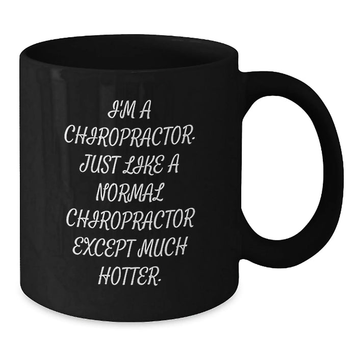 Funny Chiropractor Gifts, Unique Black Coffee Mugs, Christmas Unique Gifts from Friends to Men Chiropractor - Additional