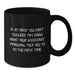Funny Assistant Principal Gifts from Men, Unique Black Coffee Mugs for Assistant Principals, If At First You Don't Succeed, Try Doing What Your Assistant Principal Told You To Do The First Time. - Additional