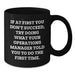 Funny Operations Manager Gifts for Men or Women, Black Coffee Mug with Inspirational Quote, Birthday Unique Gifts from Friends to Coworkers - Additional