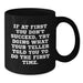 Funny Teller Birthday Unique Gifts from Men to Friends, Black Coffee Mug for Teller Enthusiasts, Inspirational Quote - Additional