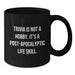 Funny Trivia Is Not A Hobby Gifts for Trivia Enthusiasts, Black Coffee Mug, Unique Graduation Unique Gifts from Family to Friends, Graduation Day - Additional
