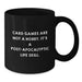 Funny Card Games Black Coffee Mug for Graduation Unique Gifts from Friends, Perfect for Card Games Enthusiasts, Men, Women, and Family Members - Additional