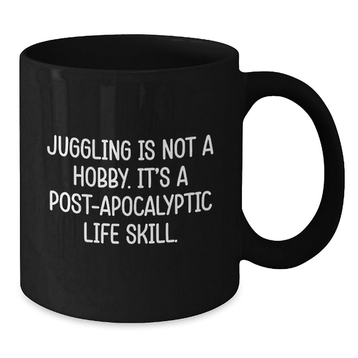 Funny Juggling Gifts for Juggling Enthusiasts Graduation Unique Gifts from Friends and Family Black Coffee Mug - Additional