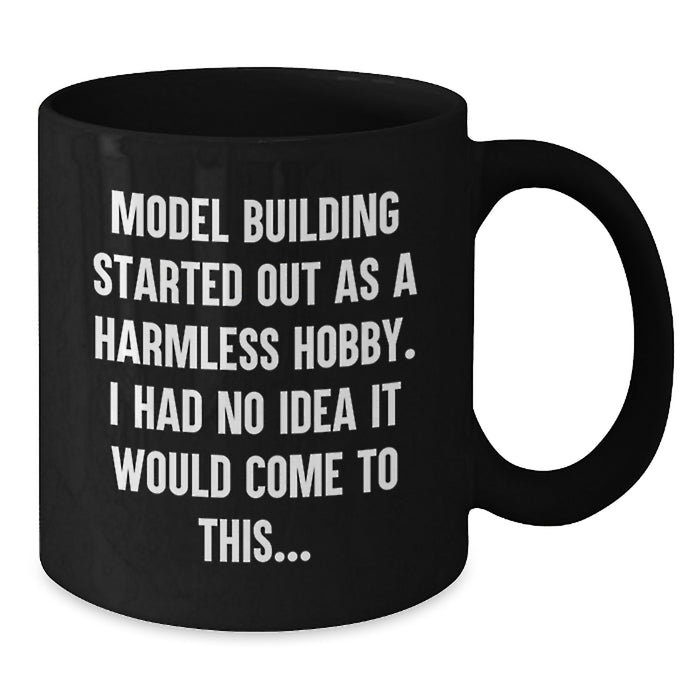 Funny Model Building Memories Graduation Gifts for Men from Friends - Black Coffee Mug - Additional