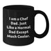Funny Chef Dad Black Coffee Mug Gifts for Chef Dad Men Birthday Unique - Additional