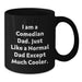 Comedian Dad Funny Black Coffee Mug Gifts for Comedian Men Friends on Birthday - Additional