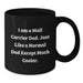 Funny Mail Carrier Dad Gifts, Unique Coffee Mug for Men, 'I Am A Mail Carrier Dad' Graduation Gift - Additional