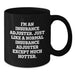Funny Insurance Adjuster Gifts for Men, Black Coffee Mug with Sassy Quote, Gifts from Friends and Family for Christmas Morning - Additional