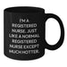 Unique Gifts for Registered Nurses from Friends, Funny Hot Nurse Mugs for Christmas, 11oz Black Coffee Mug - Additional