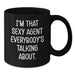 Funny Agent Gifts from Men, Agent Quotes, Black Coffee Mug for Agent Graduation Unique Gifts - Additional