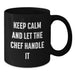 Funny Chef Gifts for Men from Friends, Black Coffee Mugs for Graduation Unique Celebrations, Keep 'em Laughing - Additional