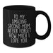 Gifts from Family for Second Mom, Inspirational Quotes Black Coffee Mug, Graduation Unique Gifts, To My Amazing Second Mom Never Forget How Much I Love You. - Additional