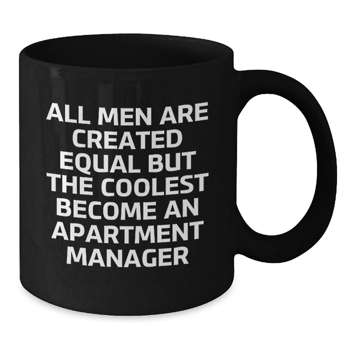 Gifts from Family, Funny Quote for Apartment Manager, Black Coffee Mug, Christmas Unique - Additional