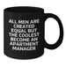 Gifts from Family, Funny Quote for Apartment Manager, Black Coffee Mug, Christmas Unique - Additional