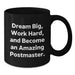 Funny Postmaster Gifts, Inspirational Black Coffee Mugs for Postmaster Graduation Unique Gifts from Friends, Family, Coworkers - Additional
