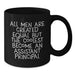 Funny Assistant Principal Gifts, 'All Men Are Created Equal But The Coolest Become An Assistant Principal' Black Coffee Mug, Unique Graduation Gifts for Assistant Principal from Friends and Family - Additional