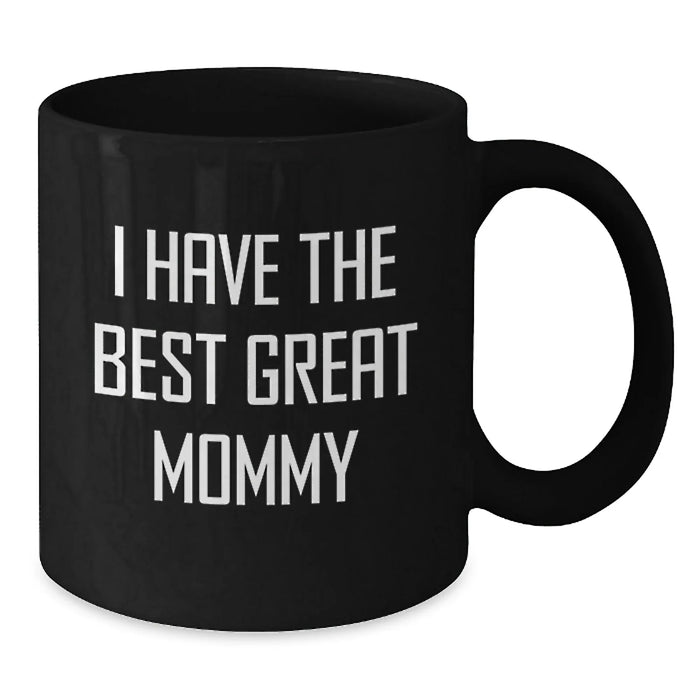 Funny Mommy Gifts from Family for Mommy Black Coffee Mug Great Mommy Christmas Unique Mugs - Additional