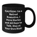 Executive Retiree Funny Coffee Mug Gift for Graduation - Unique Black Ceramic Mug for Men or Women Colleagues Friends Family - Caution: I'm A Retired Executive. - Additional