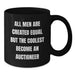 Funny Auctioneer Gifts for Men, 'All Men Are Created Equal But The Coolest Become An Auctioneer' Black Coffee Mug, Black, 11oz or 15oz, Gifts from Friends, Unique Birthday Unique Gifts for Auctioneer - Additional