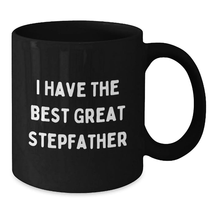 Funny Stepfather Black Coffee Mugs Gifts from Family for Christmas Unique - Additional