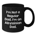Funny Abyssinian Cat Gifts for Men - I'm Not A Regular Dad. I'm An Abyssinian Dad. Black Coffee Mug - Christmas Unique Gifts from Father to Son - Additional
