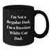 Funny Russian White Cat Dad Gifts for Men from Daughter, Unique Birthday Present Ideas for Friends, Black Coffee Mug, 11oz or 15oz - Additional