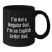 Funny English Setter Dad Black Coffee Mugs, Unique Gift from Dad to Son English Setter Lover, English Setter Dog Graduation Unique Gifts - Additional
